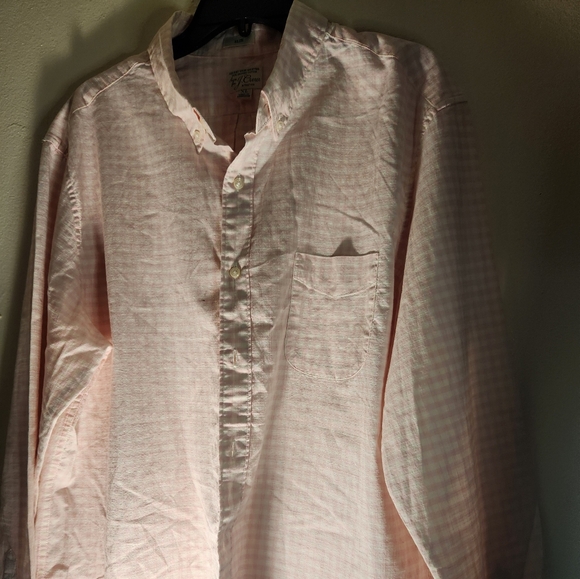 J. Crew Stretch Men's Pink Slim Button-down Casual Shirt - Picture 2 of 4